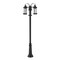 Z-Lite Roundhouse 3 Light Outdoor Post Mounted Fixture, Black And Clear Seedy 569MP3-511P-BK - alternate 3
